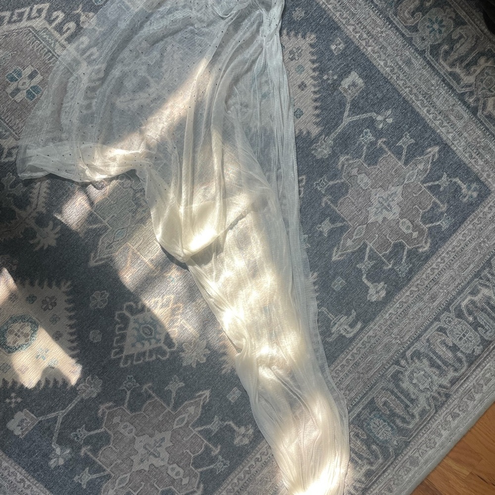 100% pure silk rhinestone veil - Picture 2 of 5